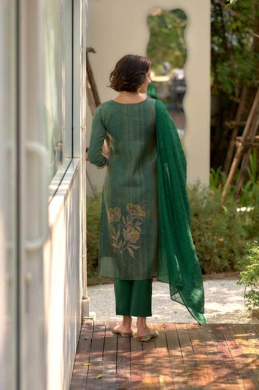 Tissue Designer Embroidered Kurti - MYLUXURY LANE ENTERPRISE